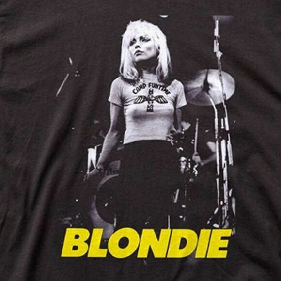 Blondie Funtime Debbie Harry Punk Rock Band Black Unisex Music Graphic T-Shirt79 - Picture 2 of 5